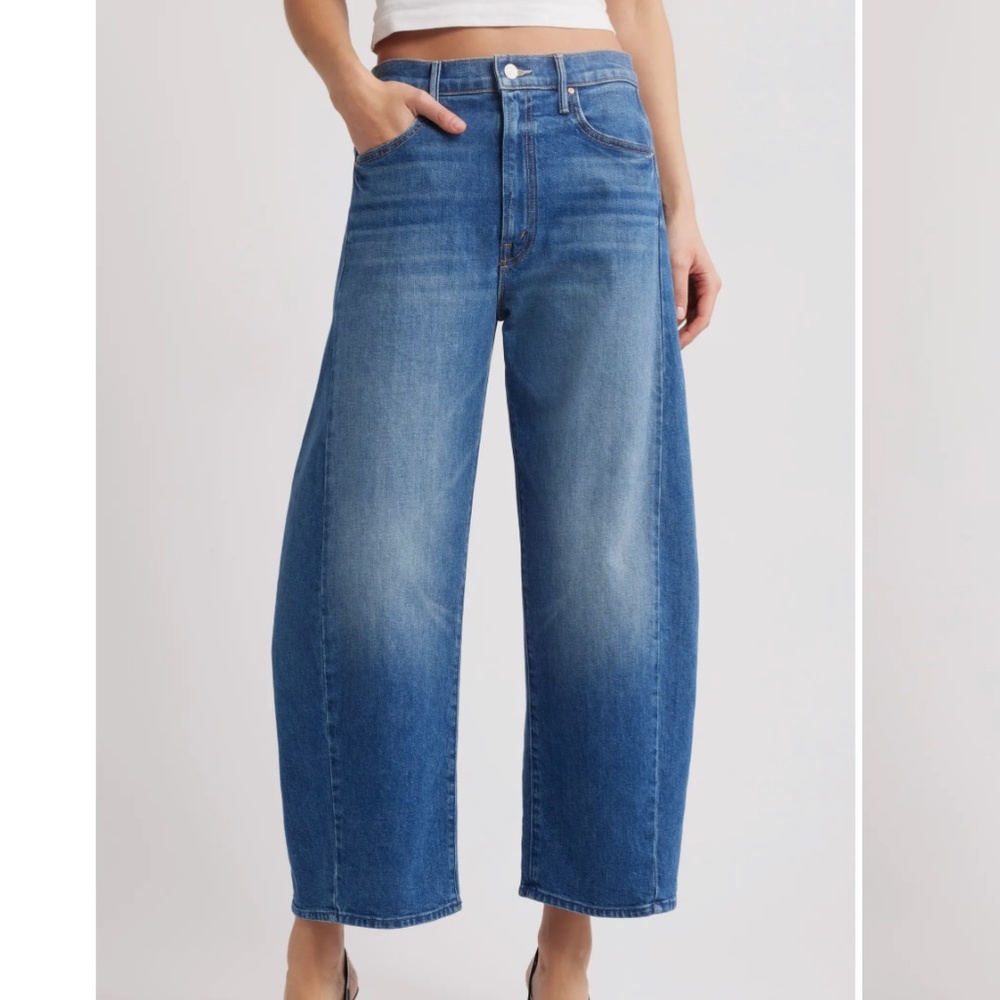 MOTHER The Full Pipe Flood High Waist Barrel Leg Jeans | Size 29